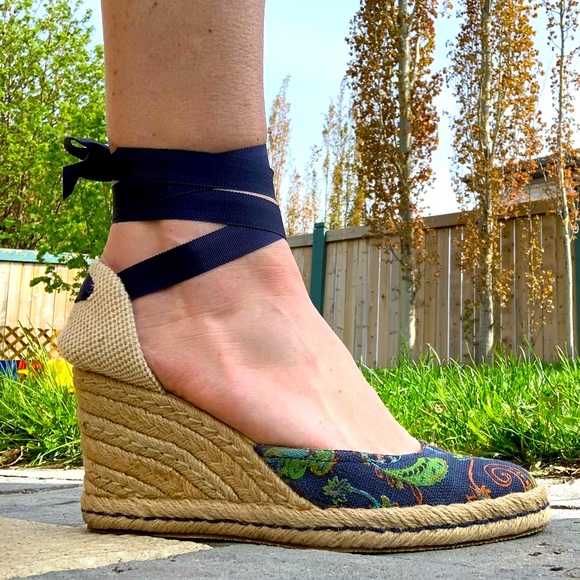 Tommy Hilfiger Ankle Tie Espadrille Wedge - Picture 2 of 14